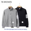 TB BROWIN2025 Осень/Зима Корейская Повседневная Куртка с Рукавами Реглан и Четырьмя Полосками