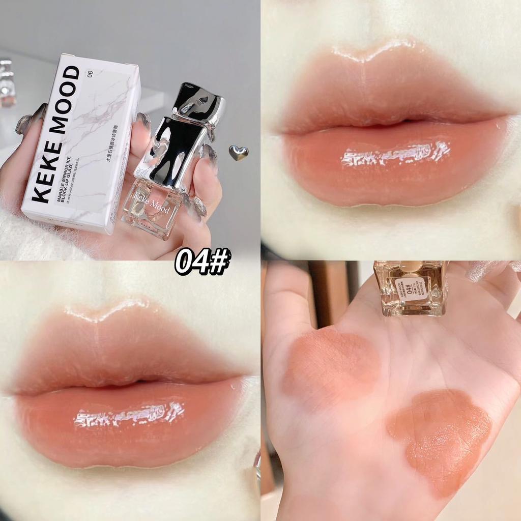 Новая Тайская помада с молоком, кофе, мягкий туман, кубик льда, глазурь для губ, желе для губ, женская нестандартная помада, блеск для губ, грязевой блеск для губ