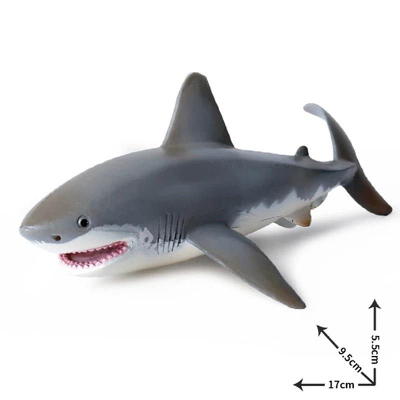 Funny Realistic Shark Lifelike Shark Shaped Toy Realistic Motion Simulation Animal Model for Kids Toy Gift