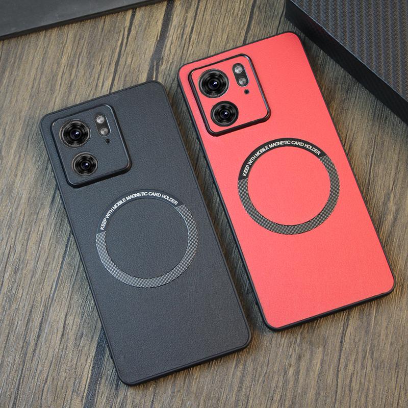 For Motorola Moto Edge 40 40Neo Case Luxury PU Magnetic Wireless Charging Protective Back Cover Case for Moto G84 G22 G14 G54 G34 G24 Edge 40 Cover