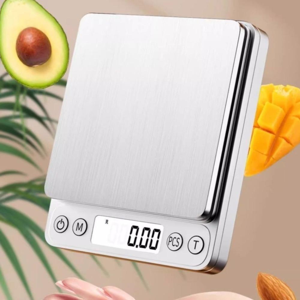 3000g Capacity Food Weighing Scale Stainless Steel Portable Jewelry Scale For Cooking Ingredients