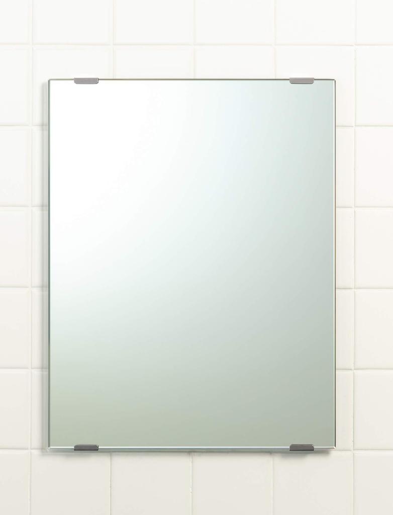 Зеркало Topre влагостойкое с монтажными кронштейнами, Jaspita JM-4N, 457 x 356 x 5 мм