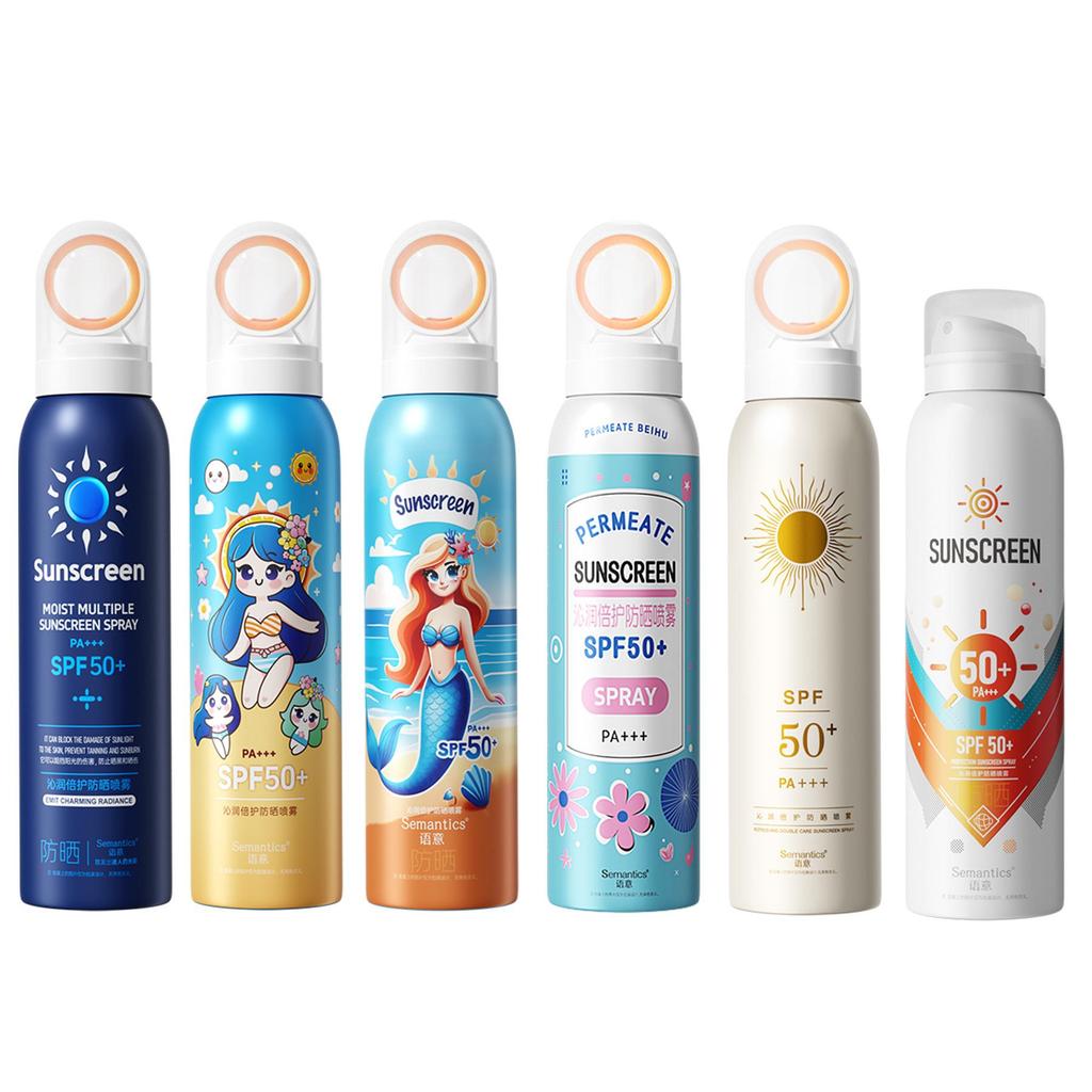 Солнцезащитный спрей SPF50 PA++++, Легкий освежающий мист для защиты от солнца для лица и всего тела, 150 мл