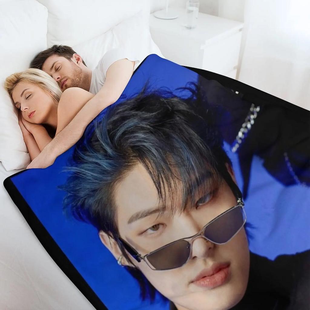 Минги - Ateez Плед Мода Диваны Роскошный Утолщенный Волос Летние Постельные Принадлежности Одеяла