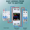 Tuya WiFi Energy Meter, 63A Multifunction Smart Energy Meter Circuit Breaker Overcurrent Protection