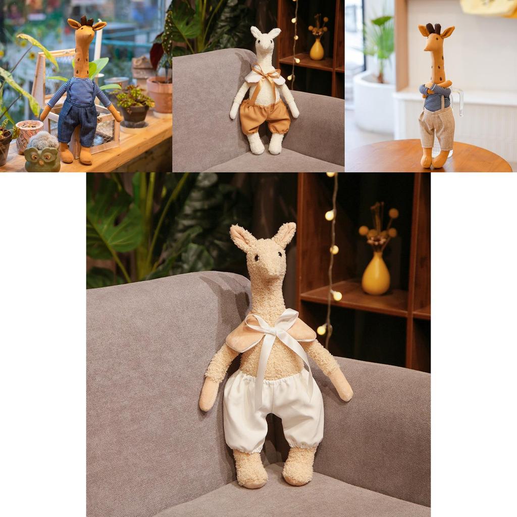 Очаровательная плюшевая игрушка жираф с длинной шеей для домашнего декора и в качестве подарка. Идеально для девочек