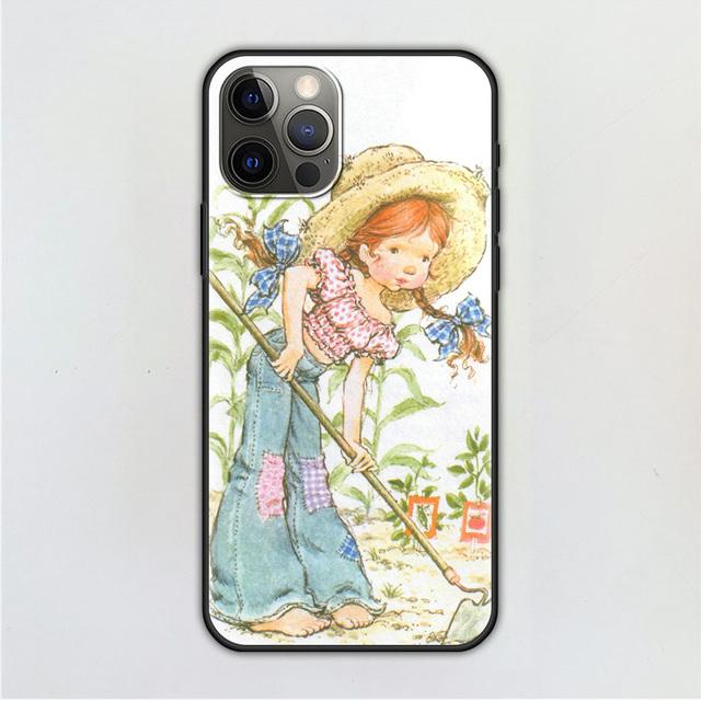 Чехол для мобильного телефона для Iphone 14 12 Mini 11 Pro X Xs Max Xr 8 7 6 6s Plus черный силиконовый чехол из ТПУ Fundas с рисунком Сары Кей