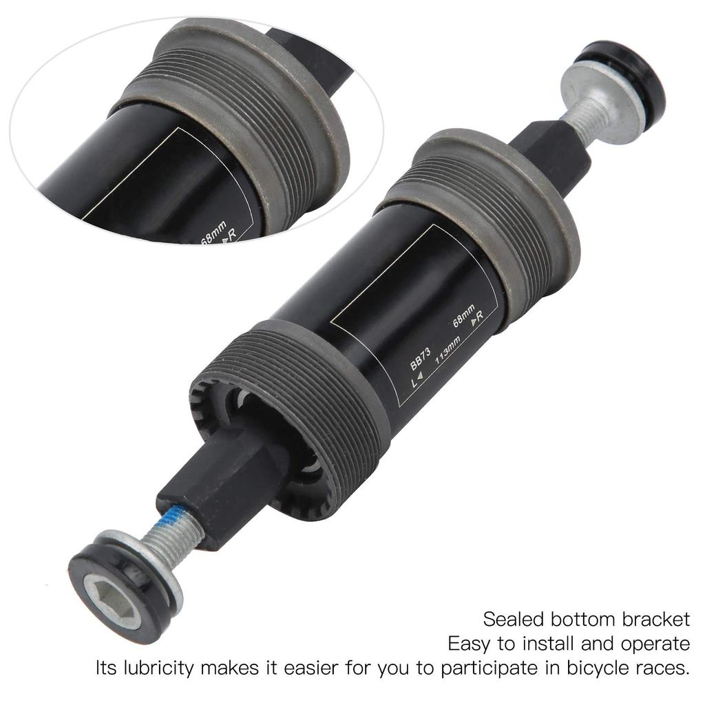 Walfront квадратный тип каретка прочный долговременный велосипедный каретка 113 мм для езды