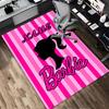 Custom Name Princess Unicorn Living Room Non-Slip Area Rug Soft Carpet for Bedroom Kids Playroom Sofa Office Home Decor Doormat