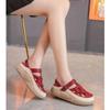 New Summer Breathable Lightweight Flat Bottom Women's Sandals Closed Toe Wedge Platform Women's Casual Sandals