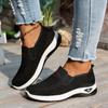 Spring Summer  Women's Cut-out Sneakers Casual Breathable Slip On Walking Shoes Lightweight Outdoor Flat Shoes