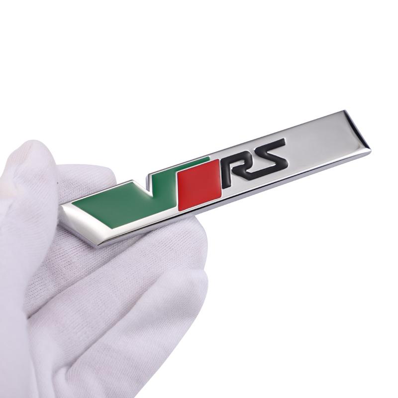 LKPP1 Car Front Grille Trunk Sticker VRS Emblem Badge Decal Accessories For Skoda Octavia Kodiaq Enyaq iV Kamiq Scala Superb Vision RS