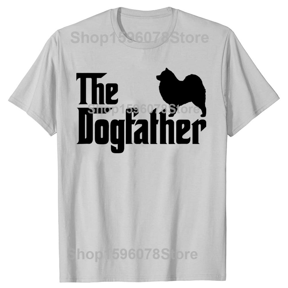 Забавный подарок для любителя самоедов, футболки DogFather, летний стиль, графическая хлопковая уличная одежда, футболка с коротким рукавом, мужская одежда