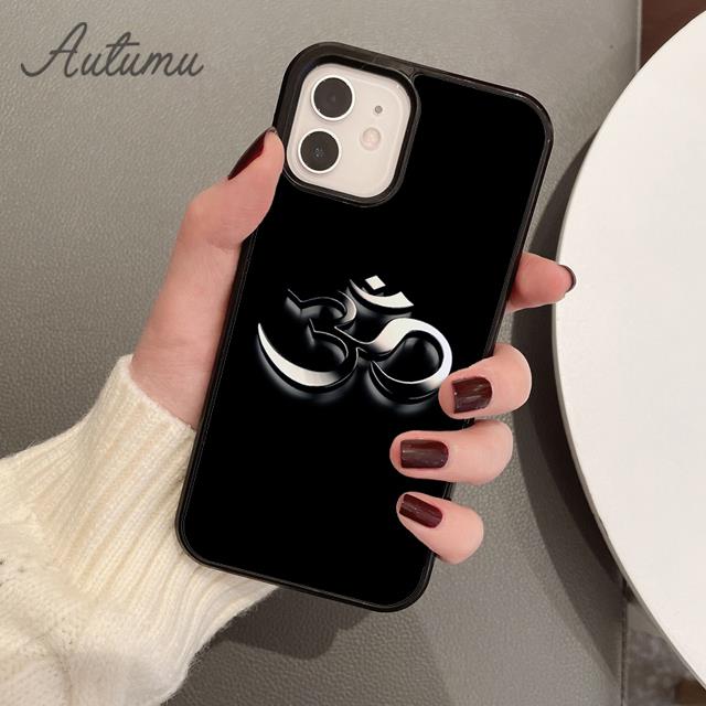 Чехол для телефона Aum Om Yoga символ индуистского фитнеса и тренажерного зала для iPhone 11 12 13 14 Pro Max mini XR XS SE 2020 7 8 Plus Galaxy S21 S22