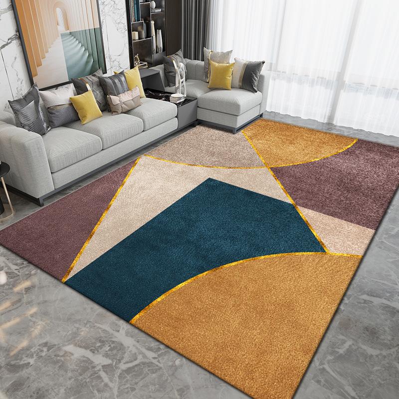 Nordic Carpet Гостиная Светлая Роскошная Коврики для Журнального Столика Спальня Большая Площадь Коврик Кухня Нескользящие Ковры