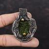 Moldavite Pendant Copper Wire Wrapped Pendant Handmade Jewelry Genuine Gemstone Pendant Gift For Mother Copper Wire Jewelry Designer Pendant