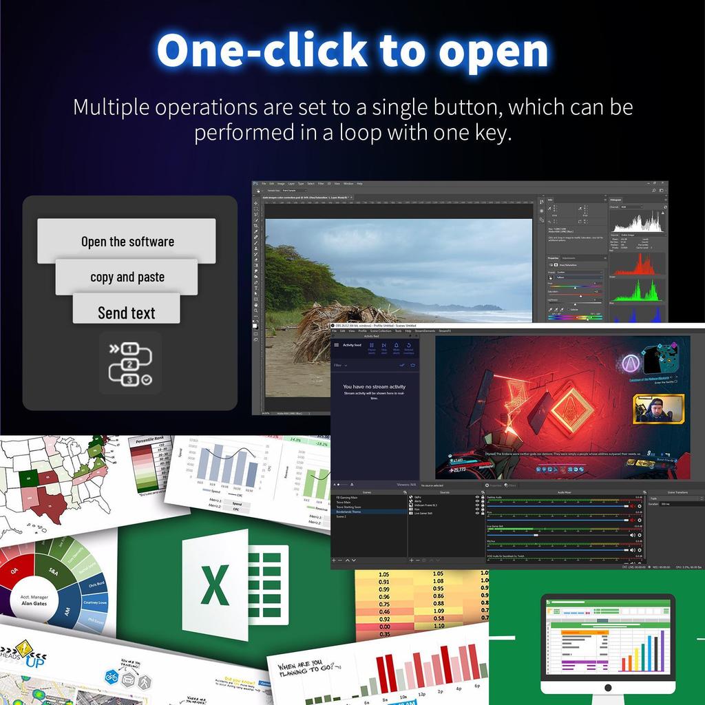 N1 Creative Streaming & Custom Keyboard с интеграцией Stream Deck и OBS.