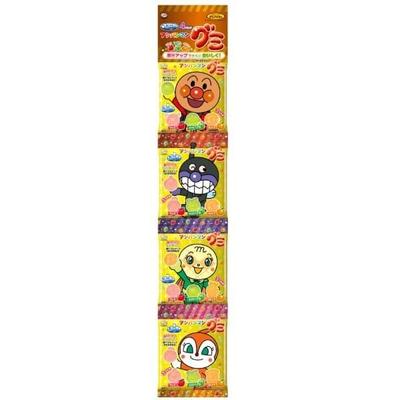 Fujiya Anpanman Gummi 4strands 84gХарактеристикиФруктовое ассорти жевательных конфет в форме AnpanmanХарактеристикиФруктовое ассорти жевательных конфет в форме