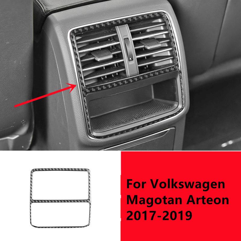 Наклейки для внутренней отделки автомобиля из углеродного волокна для Volkswagen VW Magotan Arteon 2017-накладка на центральную консоль автомобиля