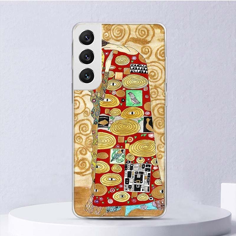 Мягкий чехол Kiss by Gustav Klimt для Samsung Galaxy S22 S21 Ultra S20 FE S10 Plus, чехол для телефона S9 S8 + S10E S7 Edge S6 Funda