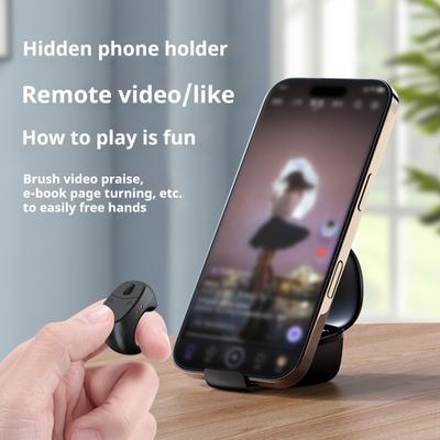 Bluetooth-совместимый пульт дистанционного управления на палец Стабильное соединение Перезаряжаемый Универсальный Беспроводной Кольцо для прокрутки Перелистыватель страниц