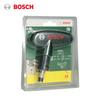 Bosch Набор бит для отвертки 9+1 с храповым механизмом, совместимый с электрическими дрелями и отвертками