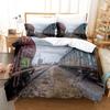 Steam Engine Duvet Cover Set Transportation Old Train King Queen Full Size Polyester Bedding Set For Teen Boys Adult Living Room
