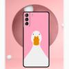 Cartoon Funny Goose Case For Samsung Galaxy S24 S23 Ultra S22 S20 FE S21 FE Note 10 20 S8 S9 S10 Plus Cover
