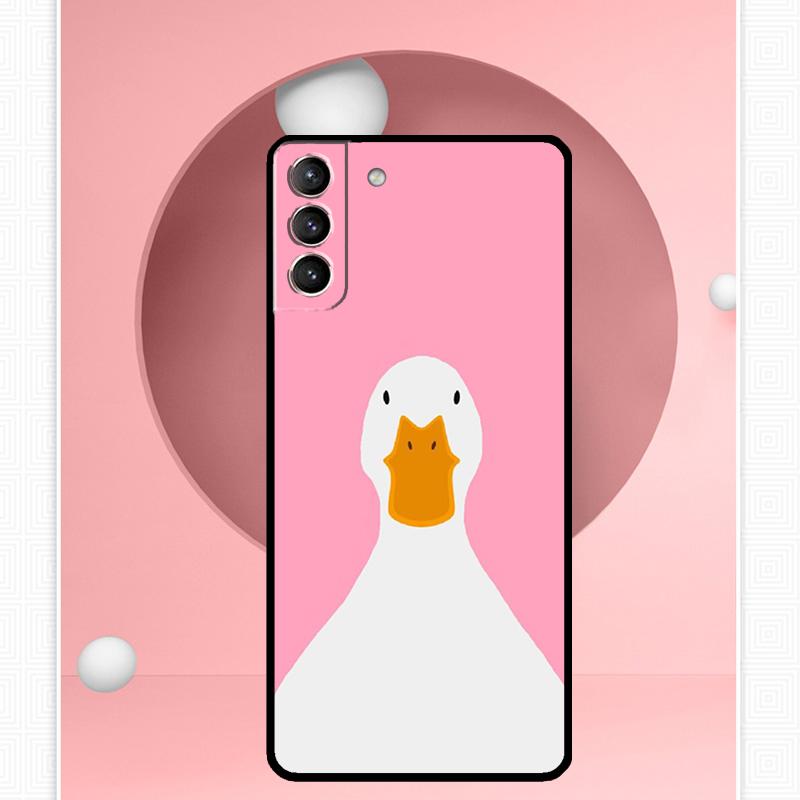 Cartoon Funny Goose Case For Samsung Galaxy S24 S23 Ultra S22 S20 FE S21 FE Note 10 20 S8 S9 S10 Plus Cover