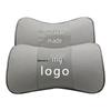 Genuine Leather MG Car Neck & Backrest Pillow - Cowhide Protection with Custom Logo Option