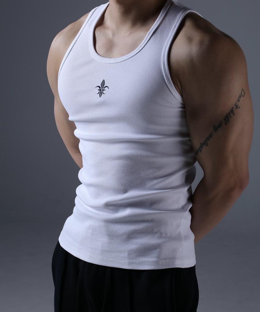 CARMID Muscle Fit Symbol Sleeveless [White]