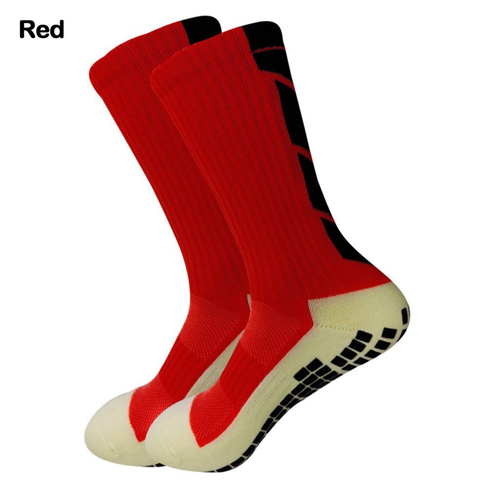 Носки для велоспорта, дышащие, нескользящие, футбольные, спортивные, средней длины