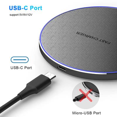 Беспроводная зарядная панель для Samsung Galaxy S24 S23 S22 USB C Быстрая беспроводная индукционная зарядная станция для iPhone 15 14 13 12 ProMax