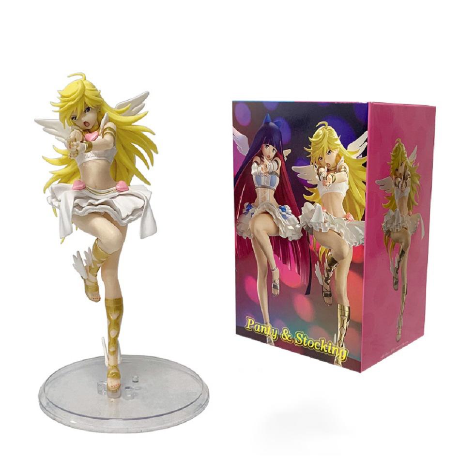 20cm Panty Stocking with Garterbelt Anime Figure Panty·Anarchy Action Figure Cute Stocking·Anarchy Figurine PVC Collection Toy