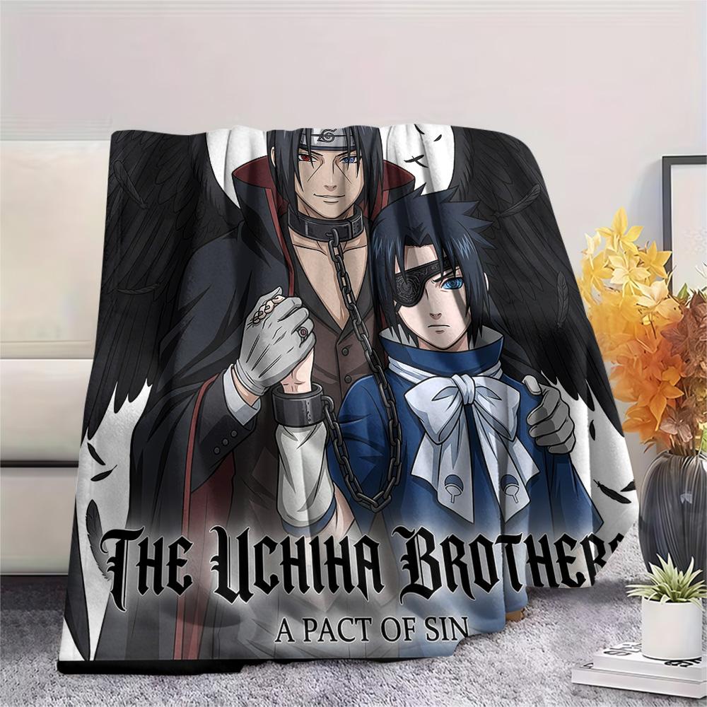 1PC Naruto Patterned Flannel Blanket Suitable For All Seasons For Home Decor Warmth And Comfort Gifts Holiday Present
