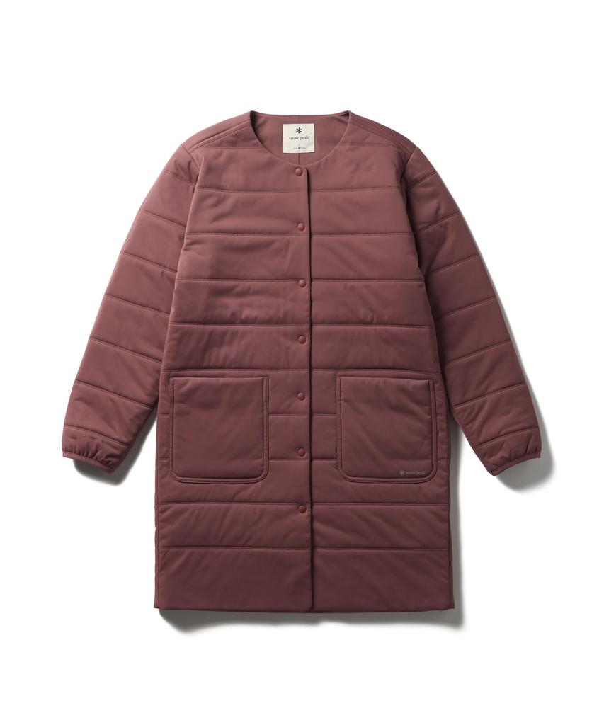 Snow Peak Flexible Insulated Long Cardigan Light Size SW-25AW001 (Women's Cardigan, Brown, 3)