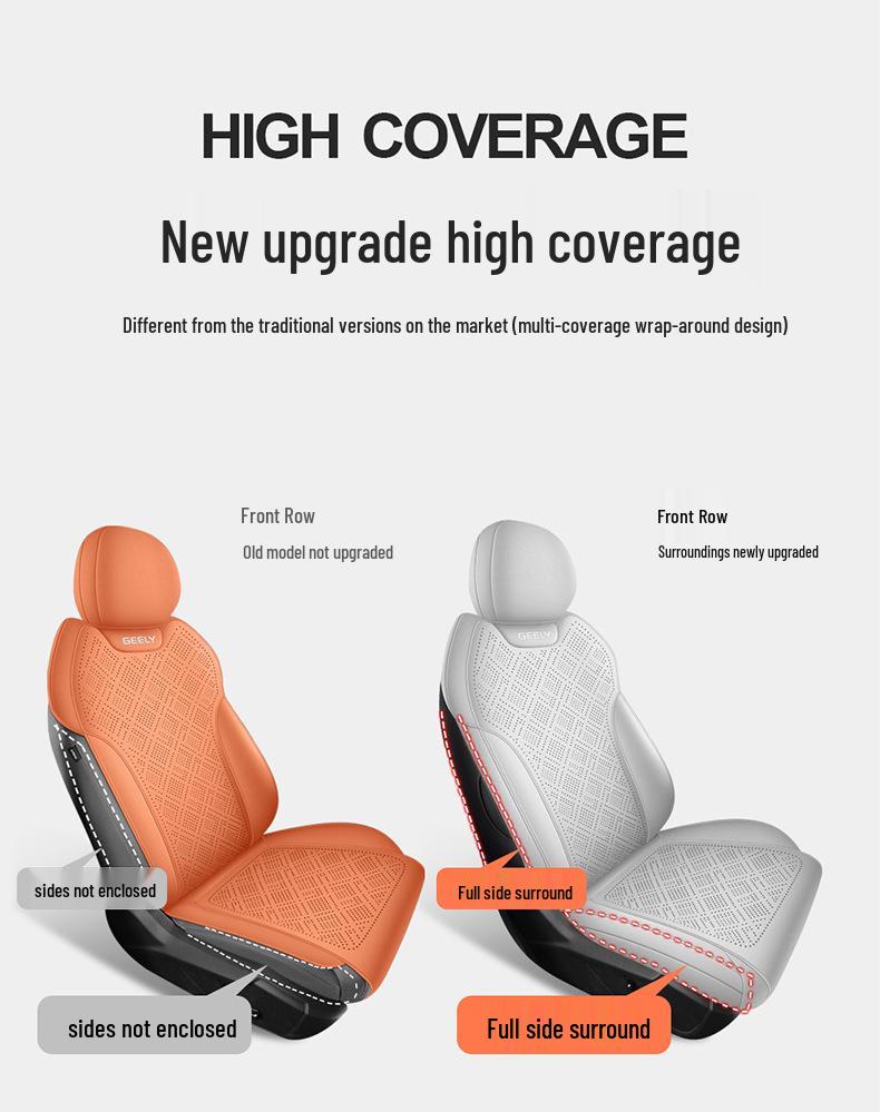 Идеально подходит для Geely Boyue 2026 года, этот дышащий чехол на сиденье обеспечивает полное покрытие и идеально подходит для обновления интерьера вашего автомобиля.