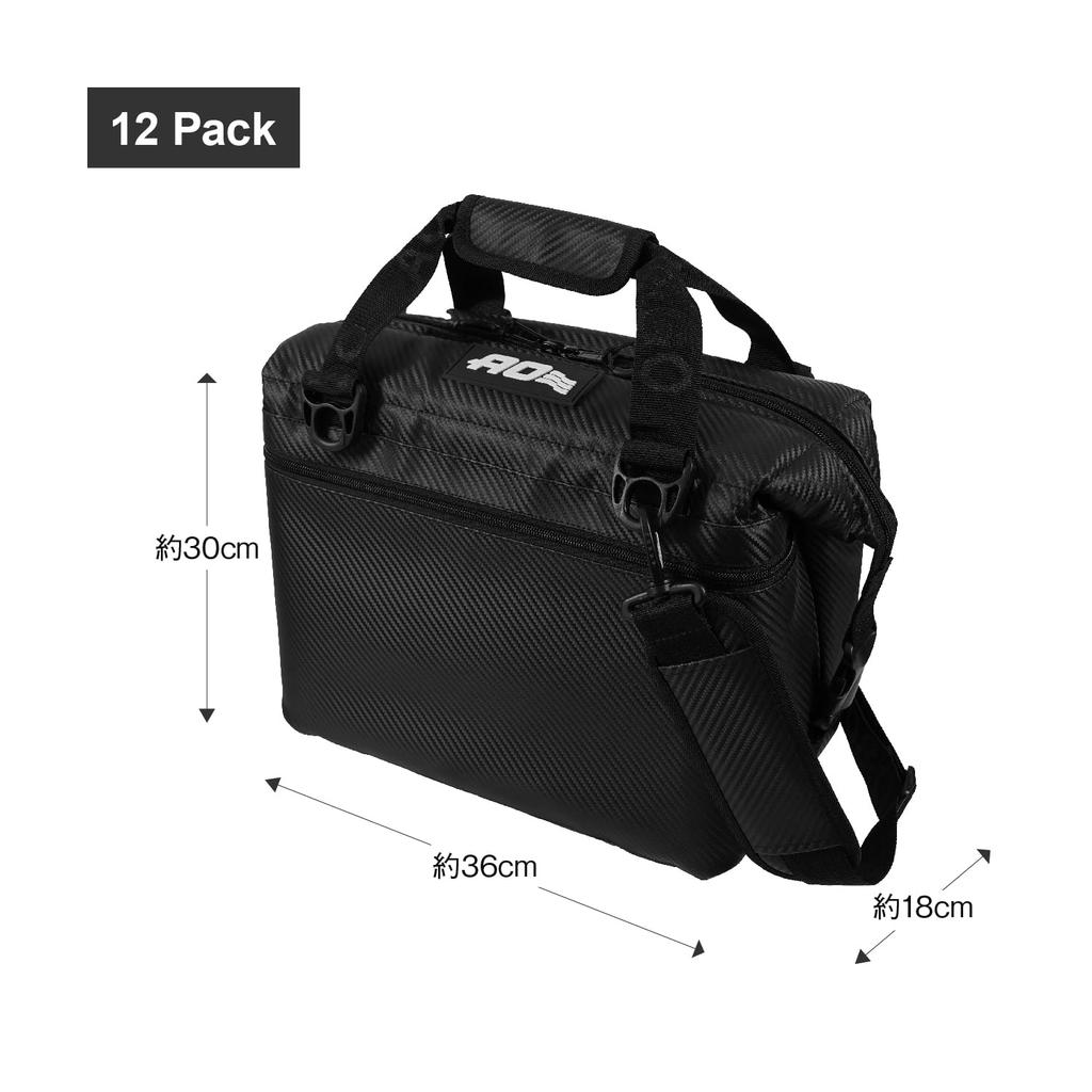 5 лет AO Coolers 12 Pack Carbon Soft Cooler Black 11L устойчивый к пятнам легкий изолированный термоконтейнер-холодильник сумка-холодильник изолированная сумка для кемпинга на открытом воздухе