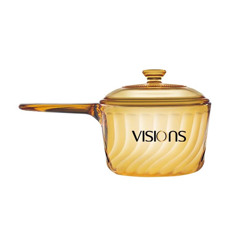 Corning VISIONS Amber Glass Pot with Handle