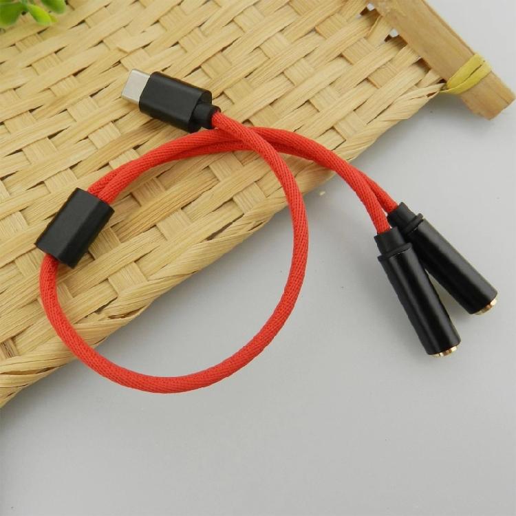 USB Type C на 3,5 мм двойной female адаптер для наушников USB C на звуковой донгл кабель-шнур преобразователи передачи сигнала для Mobi