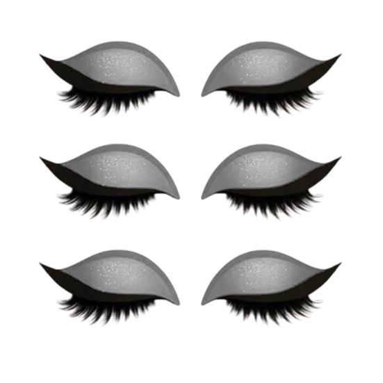 1/2/3/4/5 Lazy Stickers Eye Shadow Eyelash Pairs Reusable Eye Makeup Stickers
