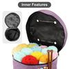 Knitting Tool Storage Bag Yarn Crochet Organizer Tote Bag Large Capacity Portable With Front Yarn Needles Hooks Pocket
