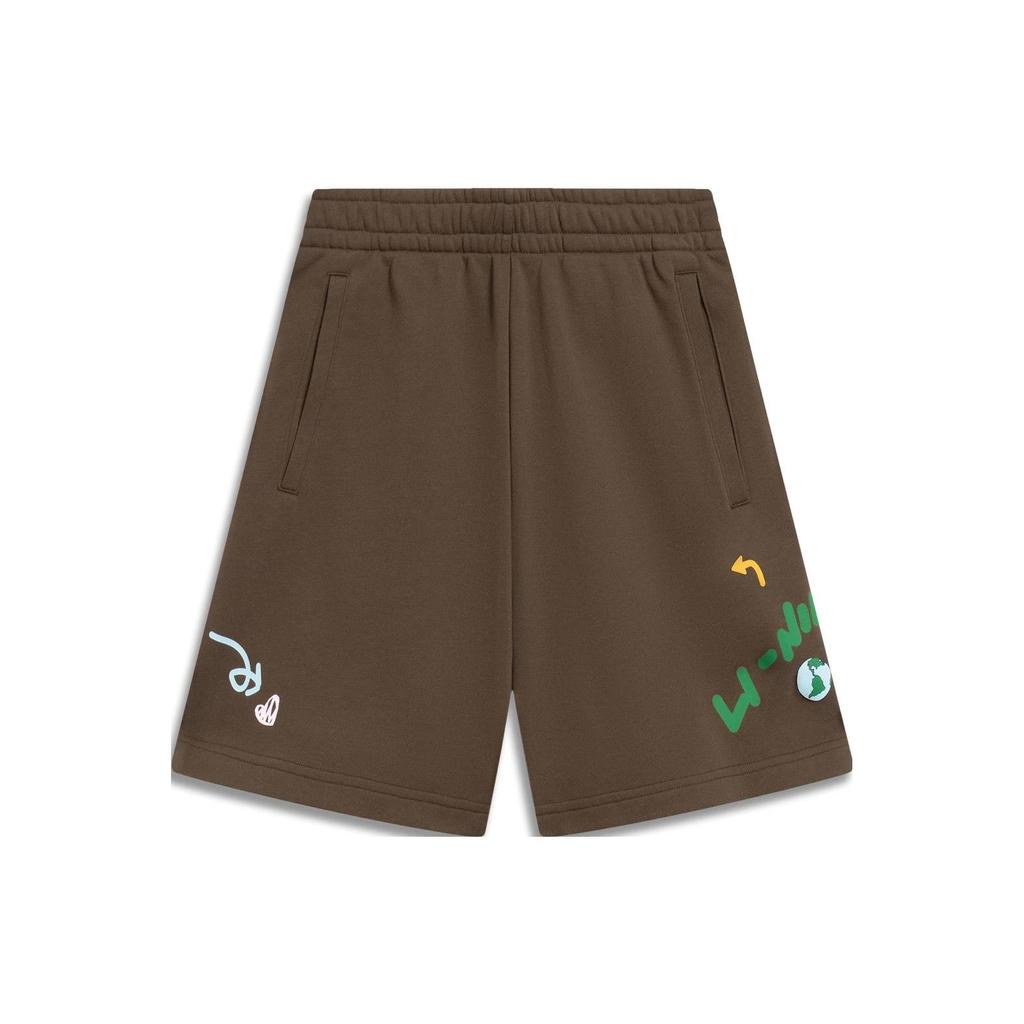 (WMNS) Li-Ning Graphic Shorts 'Brown' Women's AKST664-4