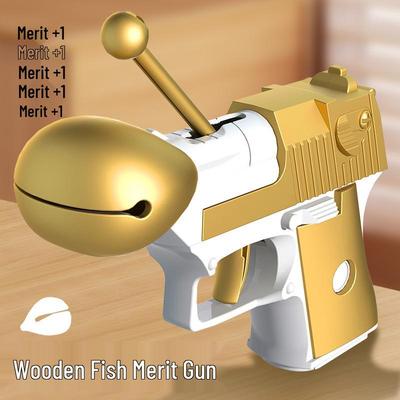 Деревянный 3D пистолет-игрушка для снятия стресса в стиле Desert Eagle
