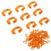 100Pcs Poultry Foot Rings Identification Leg Buckle with Numbers for Chicken Duck Bird