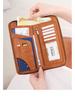 RFID Антимагнитный кошелек для паспорта на молнии: Многофункциональный держатель для ID и билетов