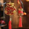 Cute 2025 Red Chinese New Year Pendant Decorative Feng Shui Charm Party