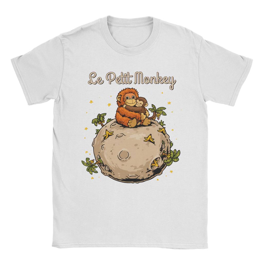 Cartoon Punch Monkey and OranMama T Shirt Unisex Women Pure Cotton Casual TShirts Tee Shirt Short Sleeve Tops Plus Size