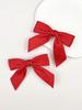 2 pieces of women's solid bow hair clips suitable for daily wear, weddings, music festivals, bow hair accessories