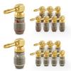 Nakamichi FanLock Серия Excel Позолоченные 24K Прямые Банановые Разъемы 10-18 AWG 4 мм для Акустической Системы Усилителя Hi-Fi Домашнего Кинотеатра AV-Ресивера 16 шт 8 Пар